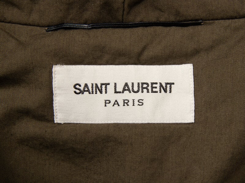 SAINT LAURENT, HOODED PARKA WITH PATCHES - 6