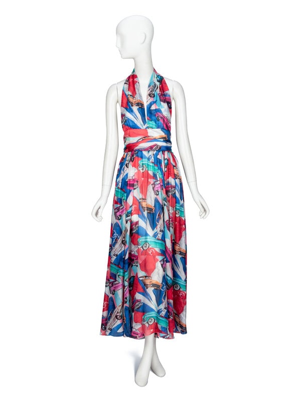 CHANEL, CAR-PRINT HALTER DRESS, 2017 (1 of 4)