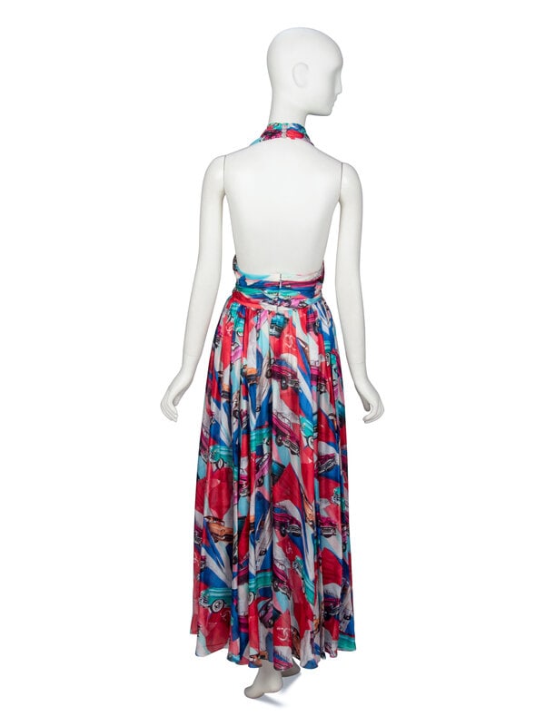 CHANEL, CAR-PRINT HALTER DRESS, 2017 - 3