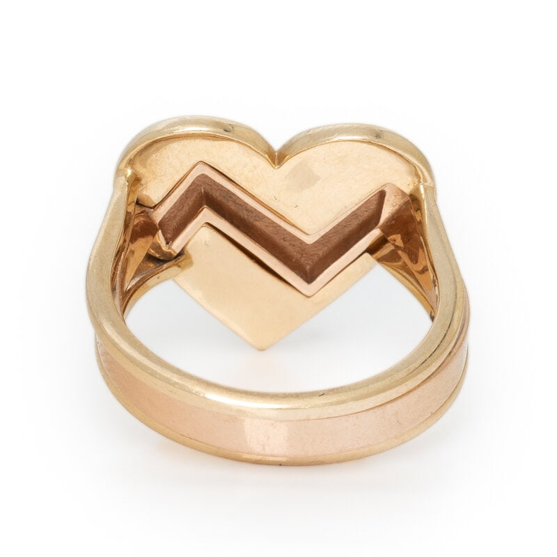 COLLECTION OF THREE YELLOW GOLD STACKING RINGS - 3