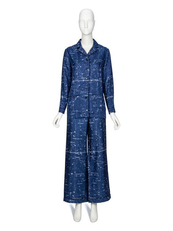 CHRISTIAN DIOR, ASTROLOGY-PRINT SILK TWILL PAJAMA ENSEMBLE (1 of 5)