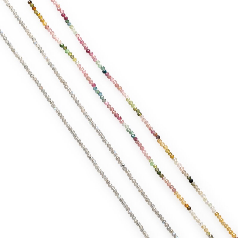 COLELCTION OF MULTIGEM BEAD NECKLACES - 2