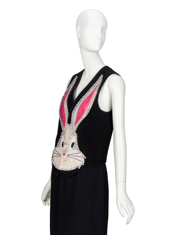 GUCCI, EMBELLISHED 'BUGS BUNNY' SUEDE VEST, 2018 - 3