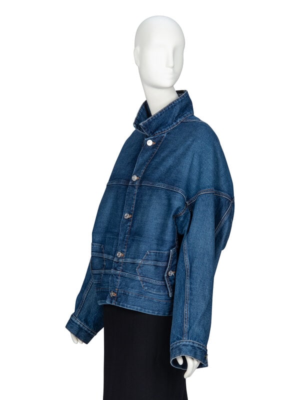 BALENCIAGA, DECONSTRUCTED DENIM JACKET, 2020 - 2