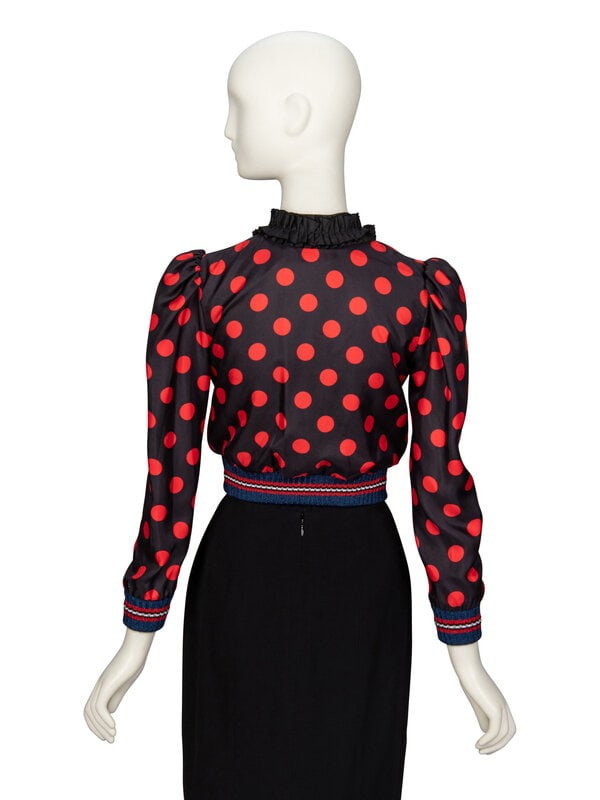 GUCCI, CROPPED POLKA DOT JACKET - 3