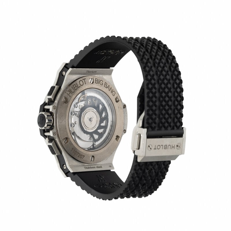 HUBLOT, 'BIG BANG' STAINLESS STEEL CHRONOGRAPH WATCH WITH DATE AND DIAMOND BEZEL - 3