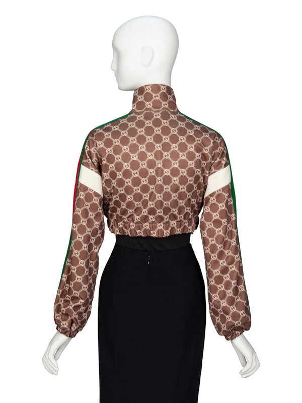 GUCCI, CROPPED MONOGRAM-PRINT JACKET - 3