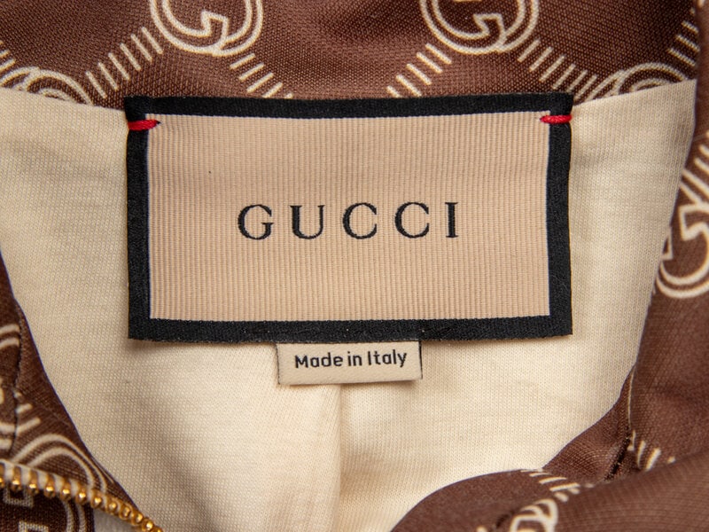 GUCCI, CROPPED MONOGRAM-PRINT JACKET - 4