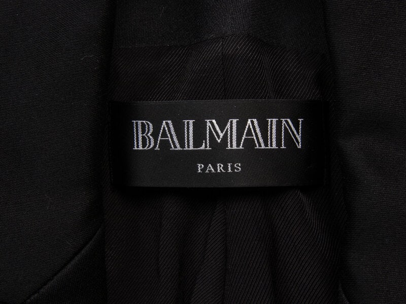 BALMAIN, FITTED BLACK BLAZER - 3