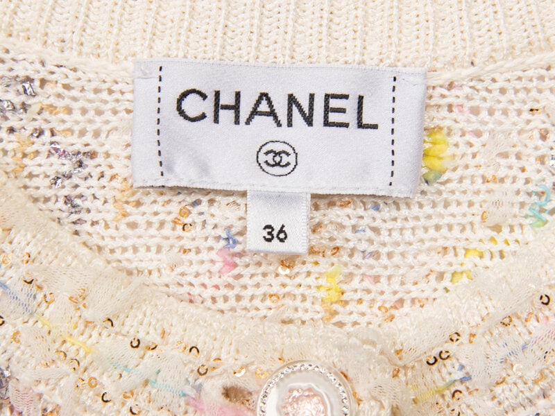 CHANEL, 'FANTASY TWEED' KNIT CARDIGAN - 4