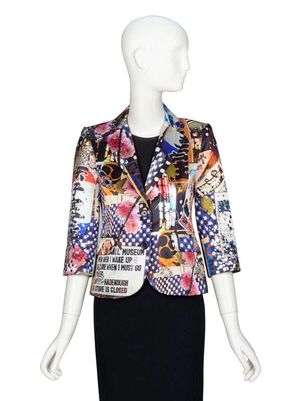 LIBERTINE, EMBELLISHED ALL-OVER PRINT TAILORED JACKET (1 of 6)