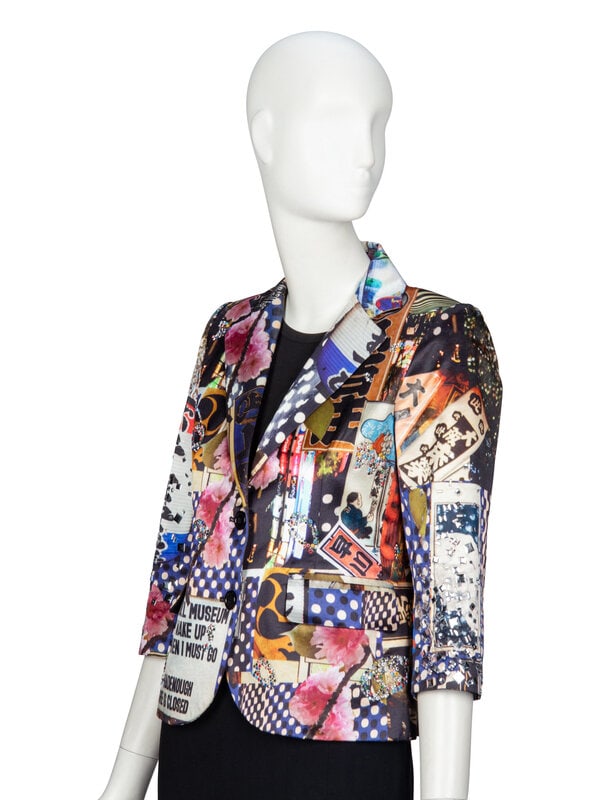 LIBERTINE, EMBELLISHED ALL-OVER PRINT TAILORED JACKET - 2