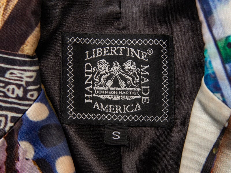 LIBERTINE, EMBELLISHED ALL-OVER PRINT TAILORED JACKET - 5