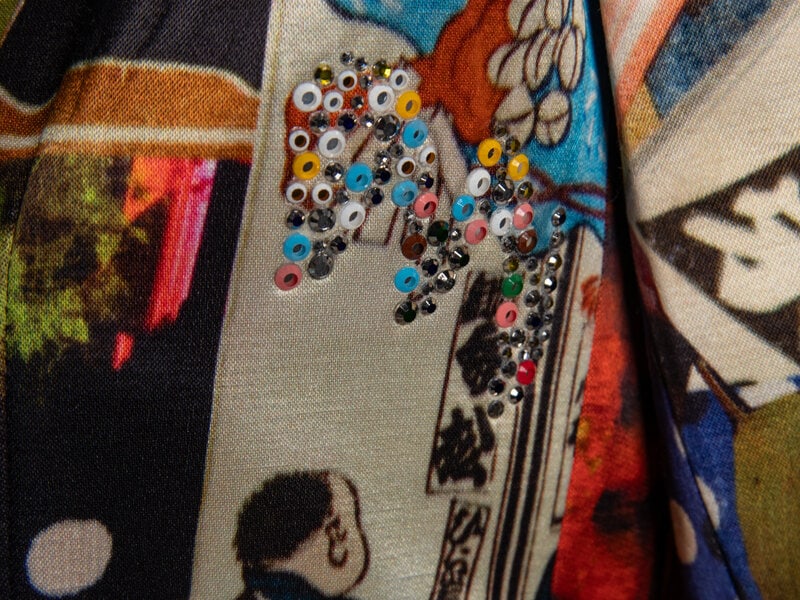 LIBERTINE, EMBELLISHED ALL-OVER PRINT TAILORED JACKET - 6