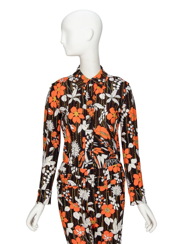 PRADA, FLORAL-PRINT PANT ENSEMBLE, 2019 - 2