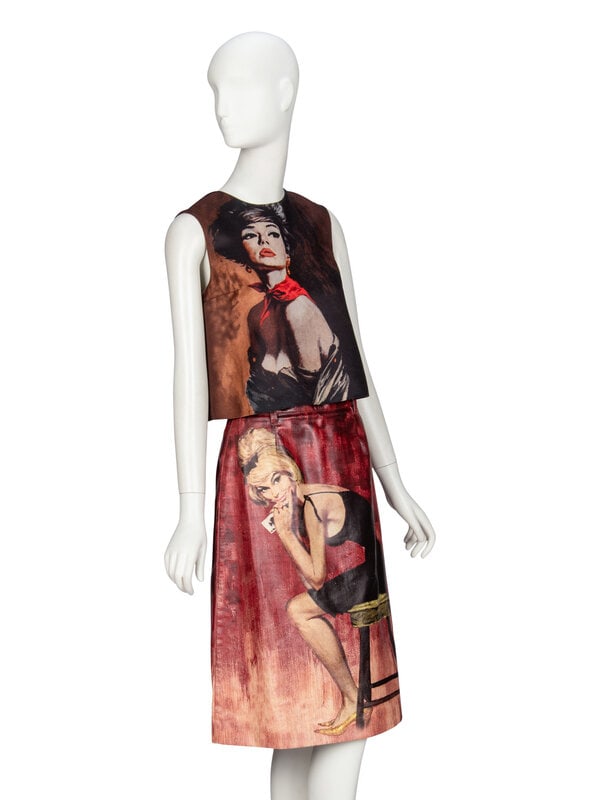 PRADA, PRINTED SKIRT ENSEMBLE, A/W 2017 - 2