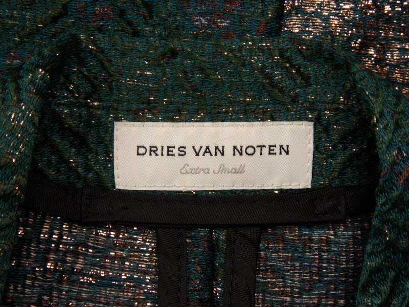DRIES VAN NOTEN, BROCADE EVENING COAT - 4