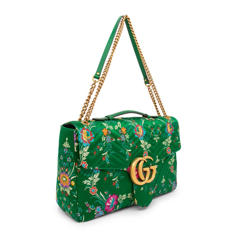 GUCCI, FLORAL XL MARMONT BAG - 2