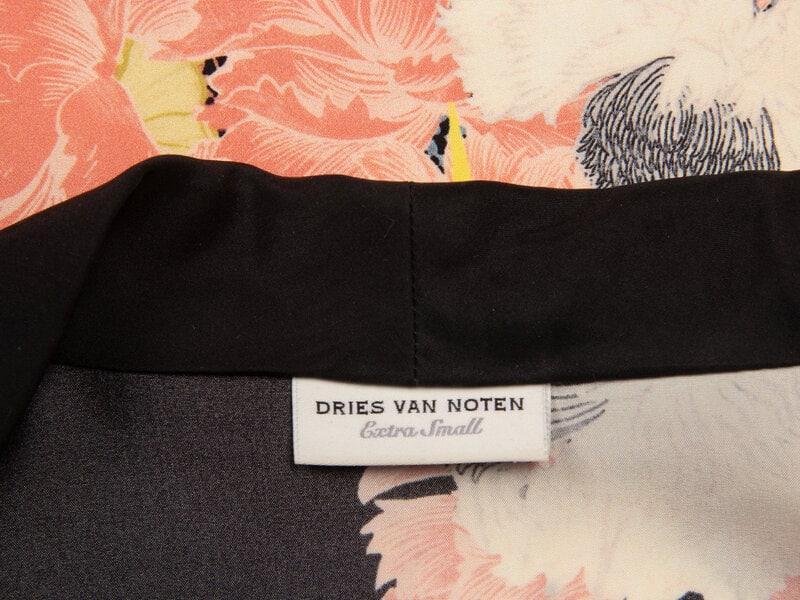 DRIES VAN NOTEN, PRINTED SILK ROBE - 5
