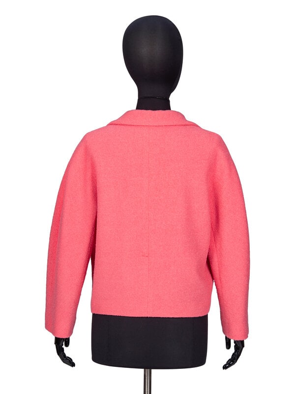 GUCCI, PINK TWEED BOXY JACKET - 3