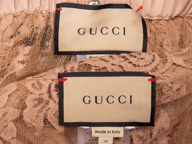 GUCCI, NUDE LACE PAJAMA ENSEMBLE - 5