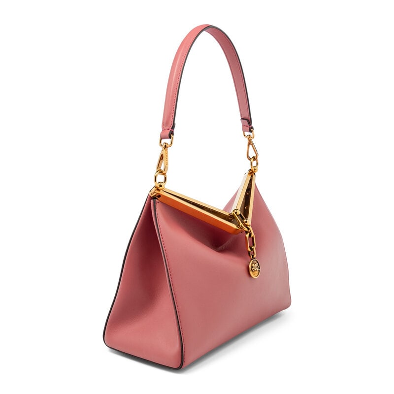 ETRO, PINK LEATHER VELA BAG - 2