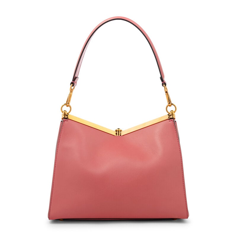 ETRO, PINK LEATHER VELA BAG - 3