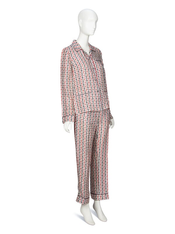 PRADA, PRINTED SILK TWILL PAJAMA ENSEMBLE - 3