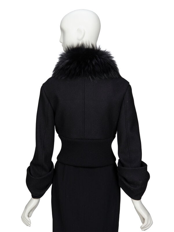 PRADA, FUR COLLAR CROP JACKET, A/W 2013 - 3