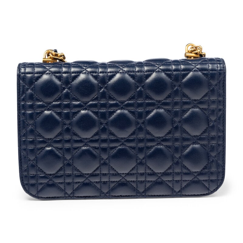 CHRISTIAN DIOR, NAVY DIORADDICT FLAP BAG - 3