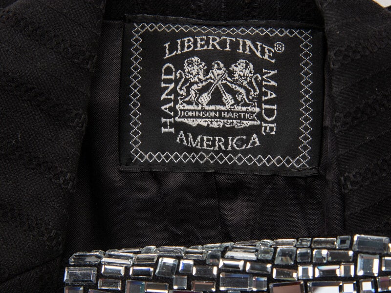 LIBERTINE, EMBELLISHED DISTRESSED SKULL BLAZER - 6