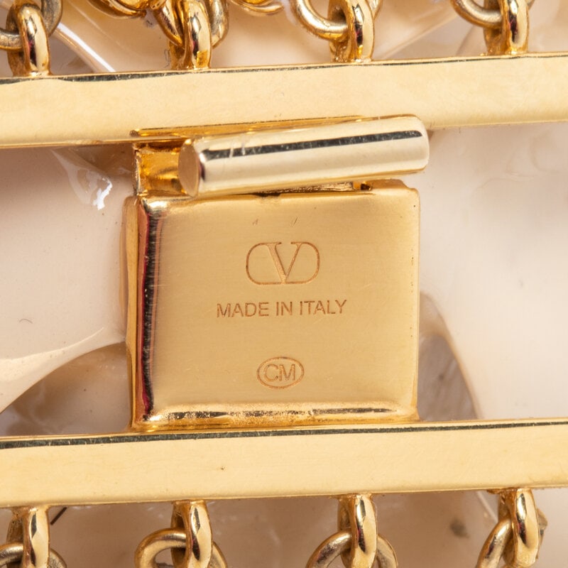 VALENTINO, FLOWER NECKLACE & CHAIN BELT - 3