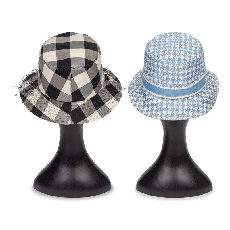 CHRISTIAN DIOR, TWO BUCKET HATS - 2