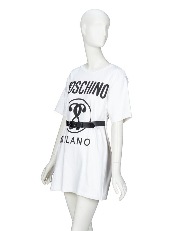 MOSCHINO, BELTED T-SHIRT DRESS - 2