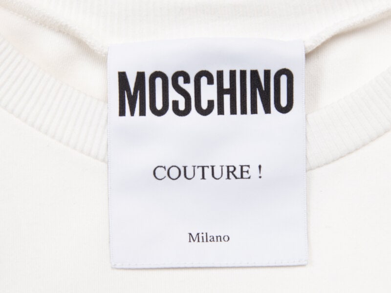 MOSCHINO, BELTED T-SHIRT DRESS - 4