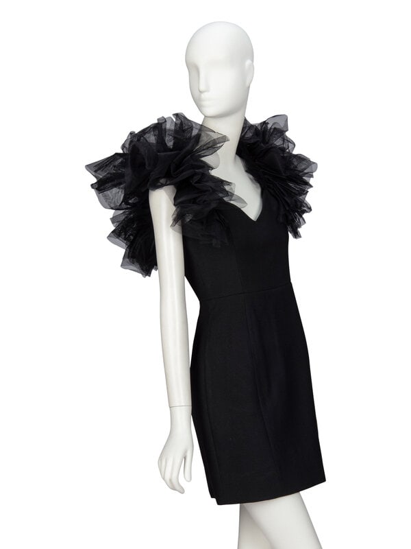 SAINT LAURENT, TULLE RUFFLE MINIDRESS, 2016 - 2