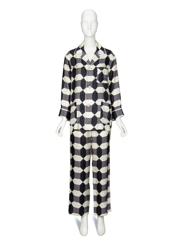 GUCCI, PRINTED SILK TWILL PAJAMA ENSEMBLE (1 of 4)