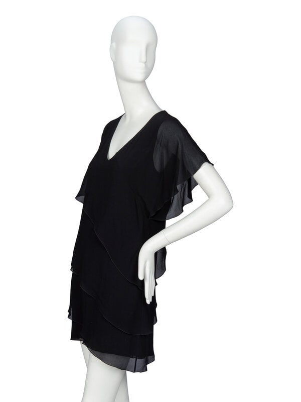 SAINT LAURENT, SILK GEORGETTE MINIDRESS - 2