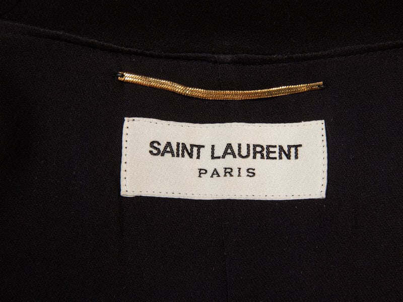 SAINT LAURENT, SILK GEORGETTE MINIDRESS - 4