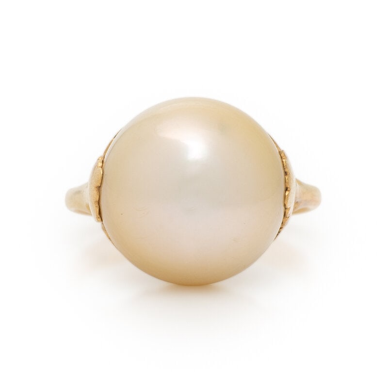 SHIRKAI, CULTURED PEARL AND DIAMOND RING (1 of 3)