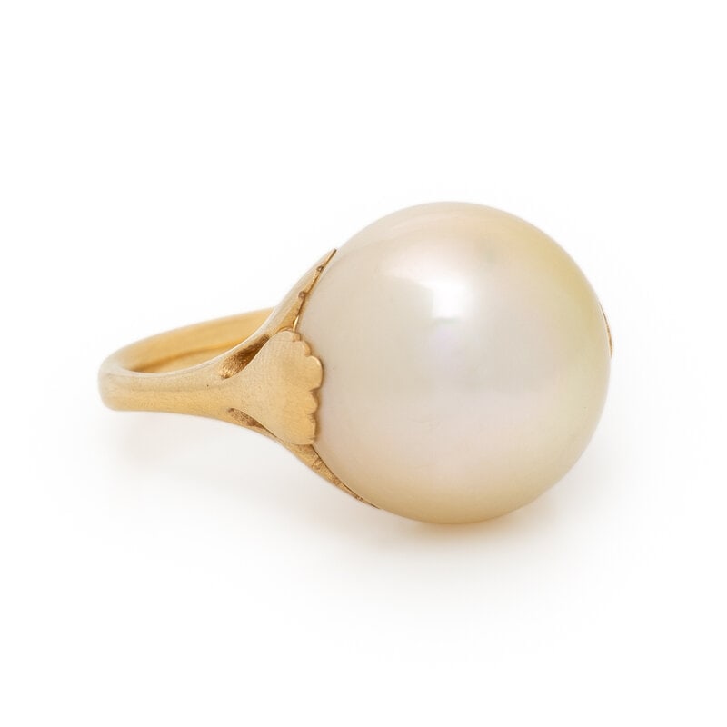 SHIRKAI, CULTURED PEARL AND DIAMOND RING - 2