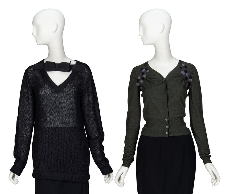 PRADA, SWEATER & CARDGIAN (1 of 3)