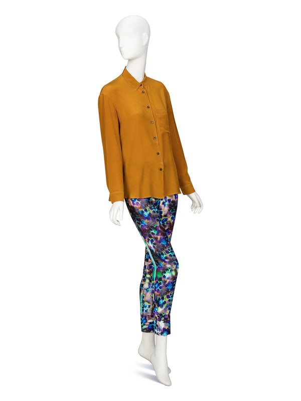 PRADA, SILK BLOUSE & PRINTED PANTS - 3