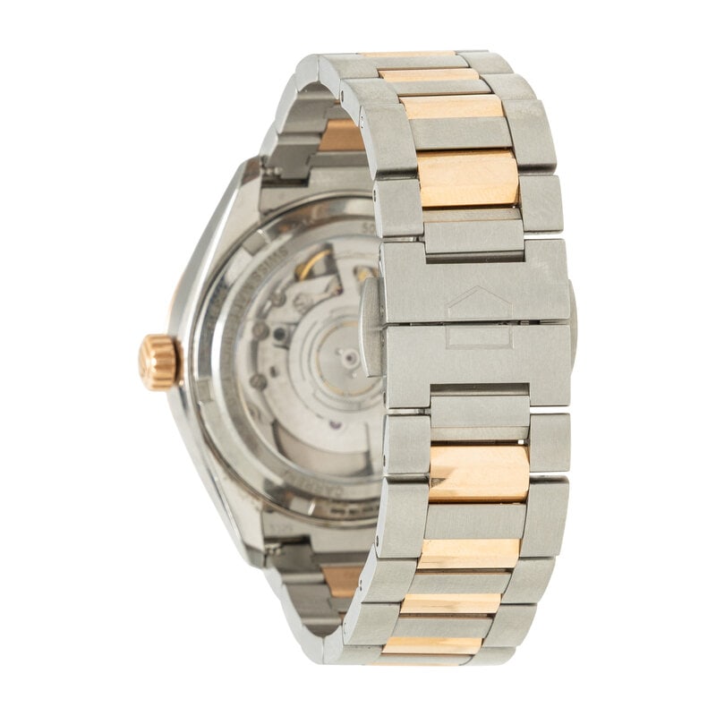 TAG HEUER, REF. WBN2351 'CARRERA' STAINLESS STEEL AND 18K ROSE GOLD DATE WATCH WITH DIAMONDS AND MOT - 2