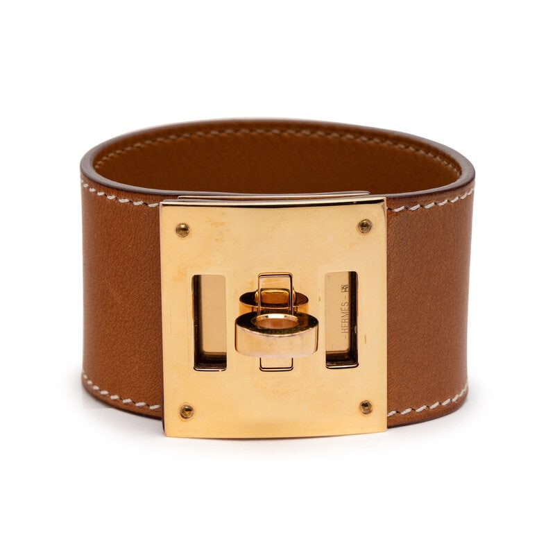 HERMÈS, KELLY DOG BRACELET IN BARÉNIA LEATHER (1 of 4)