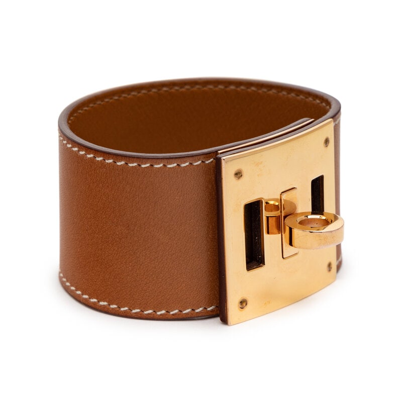 HERMÈS, KELLY DOG BRACELET IN BARÉNIA LEATHER - 2