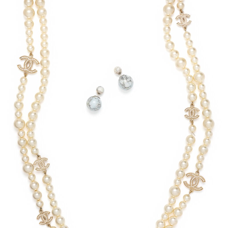 CHANEL & DIOR, NECKLACE & EARRINGS - 2