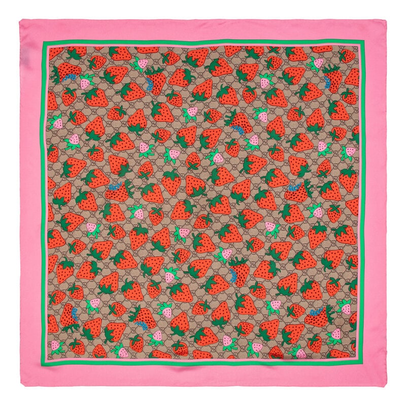 GUCCI, FIVE PRINTED SILK SCARVES - 4