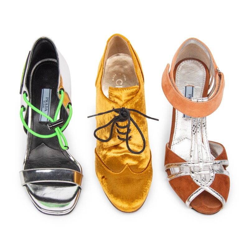 PRADA & CHANEL, THREE PAIRS OF PUMPS - 2