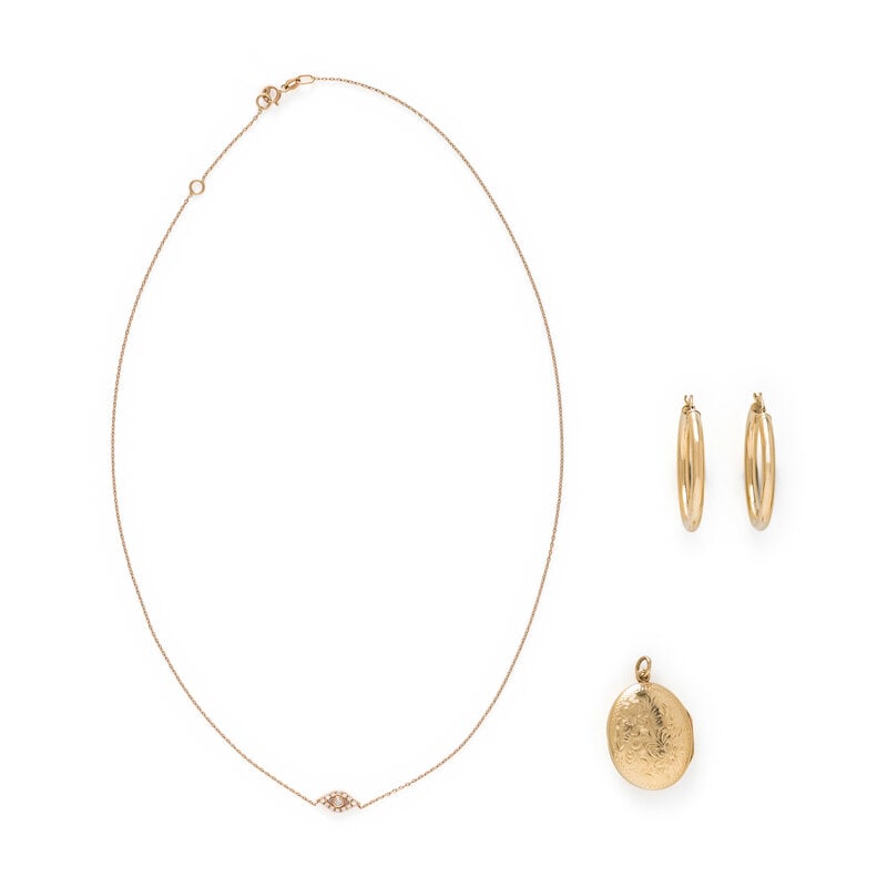 COLLECTION OF BICOLOR GOLD JEWELRY (1 of 3)